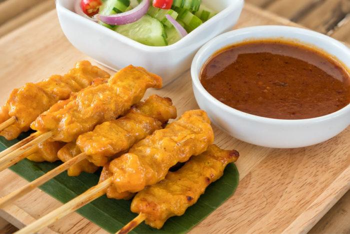 Brochettes de Poulet au Saté